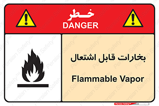 تابلوی ایمنی بخارات قابل اشتعال – طرح 11096