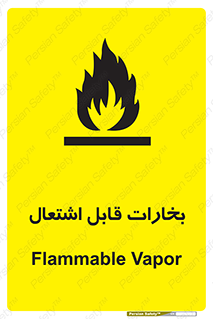 تابلوی ایمنی بخارات قابل اشتعال – طرح 11096