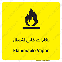 تابلوی ایمنی بخارات قابل اشتعال – طرح 11096