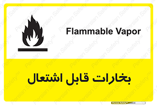 تابلوی ایمنی بخارات قابل اشتعال – طرح 11096