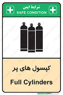 تابلوی ایمنی کپسول های پر – طرح 11145