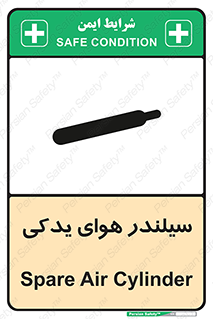 تابلوی ایمنی سیلندر هوای یدکی – طرح 11232