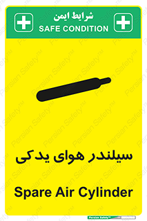 تابلوی ایمنی سیلندر هوای یدکی – طرح 11232