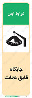 Safety sign: Lifeboat Location – design 11257