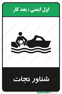Safety sign: Rescue Float – design 11260
