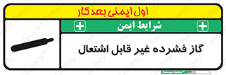  , پر فشار , نسوز , کپسول , سیلندر , خطر , 
