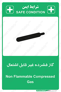 تابلوی ایمنی گاز فشرده غیر قابل اشتعال – طرح 11275