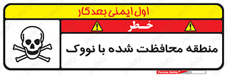 Safety sign: Area Protected By Novec – design 11309