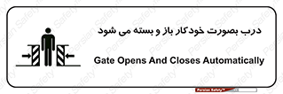 تابلوی ایمنی درب بصورت خودکار باز و بسته می شود – طرح 11379