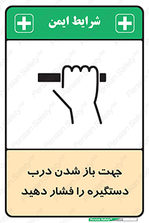  , جهت , باز شدن , شدن درب دستگیره , دستگیره , شدن نکردن , فشار , 