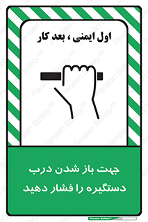  , جهت , باز شدن , شدن درب دستگیره , دستگیره , شدن نکردن , فشار , 