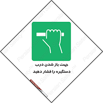  , جهت , باز شدن , شدن درب دستگیره , دستگیره , شدن نکردن , فشار , 