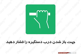  , جهت , باز شدن , شدن درب دستگیره , دستگیره , شدن نکردن , فشار , 