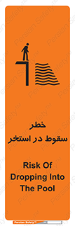 water , risk of , هشدار , افتادن , پایین , آب , 