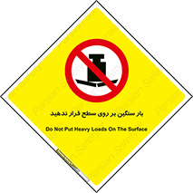 don’t , area , وسایل , وزن , سطوح , نگذارید , ممنوع , 