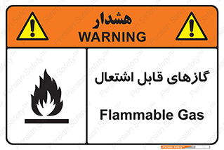 تابلوی ایمنی گازهای قابل اشتعال – طرح 11779