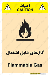 تابلوی ایمنی گازهای قابل اشتعال – طرح 11779