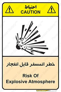 Safety sign: Risk Of Explosive Atmosphere – design 11787