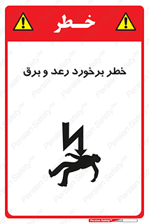 Safety sign: Risk Of Lightning Strike – design 11803