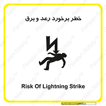 Safety sign: Risk Of Lightning Strike – design 11803