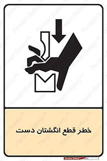Safety sign: Risk Of Cut Fingers – design 11809