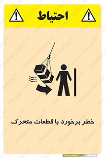 Safety sign: Risk Of Being Hit By Moving Parts – design 11812