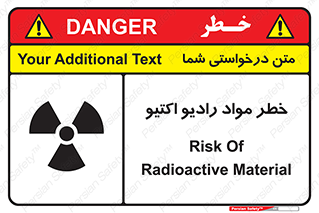 Safety sign: Risk Of Radioactive Material – design 11837