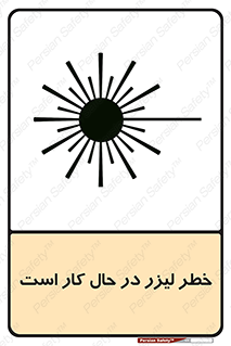 Safety sign: Risk Of Laser Beam In Use – design 11847