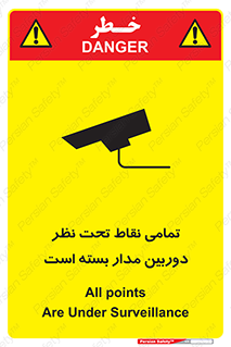 Safety sign: All points Are Under Surveillance – design 11896