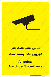 Safety sign: All points Are Under Surveillance – design 11896