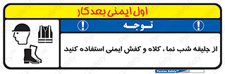 Safety sign: Wear High Visibility Clothing Safety Helmets And Footwear – design 11925
