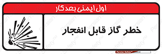 Safety sign: Risk Of Explosive Gas – design 12267