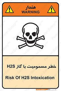 Safety sign: Risk Of H2S Intoxication – design 12304