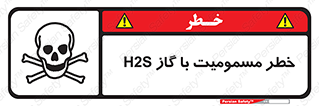 Safety sign: Risk Of H2S Intoxication – design 12304