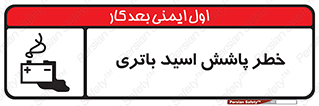 Safety sign: Risk Of Battery Acid Splash – design 12313