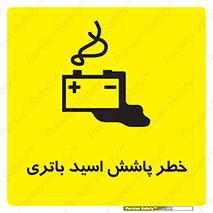 Safety sign: Risk Of Battery Acid Splash – design 12313