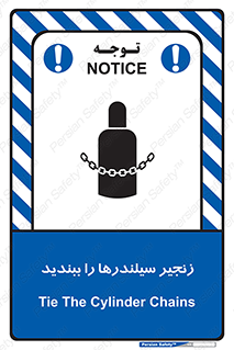 تابلوی ایمنی زنجیر سیلندر ها را ببندید – طرح 12316