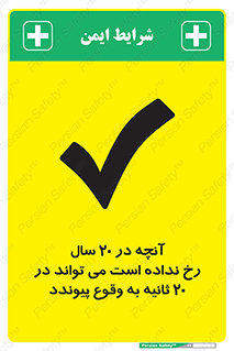 Safety sign: What Has Not Happened For 20 Years Can Happen In 20 Seconds – design 12351