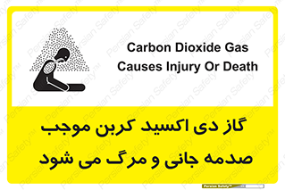 Safety sign: Carbon Dioxide Gas Causes Injury Or Death – design 12377