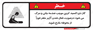  , ورود , نکنید , داخل نشوید , آلارم , هنگام , Co2 , مسمومیت , خفگی , 
