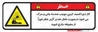  , ورود , نکنید , داخل نشوید , آلارم , هنگام , Co2 , مسمومیت , خفگی , 