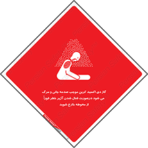 تابلوی ایمنی گاز دی اکسید کربن موجب صدمه جانی و مرگ می شود درصورت فعال شدن آژیر خطر فوراً از محوطه خارج شوید – طرح 12380
