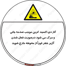  , ورود , نکنید , داخل نشوید , آلارم , هنگام , Co2 , مسمومیت , خفگی , 