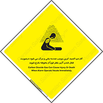  , ورود , نکنید , داخل نشوید , آلارم , هنگام , Co2 , مسمومیت , خفگی , 