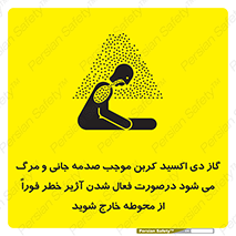  , ورود , نکنید , داخل نشوید , آلارم , هنگام , Co2 , مسمومیت , خفگی , 