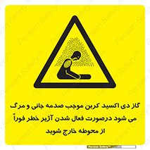  , ورود , نکنید , داخل نشوید , آلارم , هنگام , Co2 , مسمومیت , خفگی , 