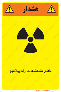 Safety sign: Risk Of Radioactive Radiation – design 12396