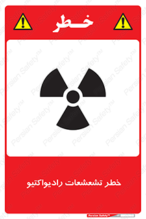 Safety sign: Risk Of Radioactive Radiation – design 12396
