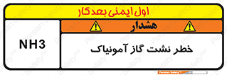 Safety sign: Risk Of Ammonia Gas Leakage – design 12433