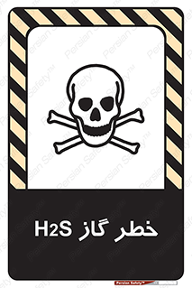 Safety sign: Danger Of H2S – design 12440